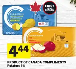 Foodland PRODUCT OF CANADA COMPLIMENTS Potatoes offer
