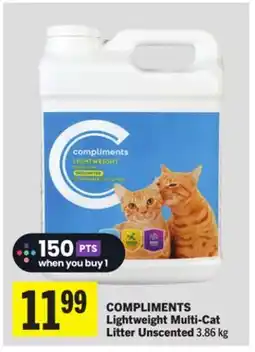 Foodland COMPLIMENTS Lightweight Multi-Cat Litter Unscented offer