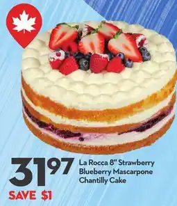 Longo's La Rocca 8 Strawberry Blueberry Mascarpone Chantilly Cake offer