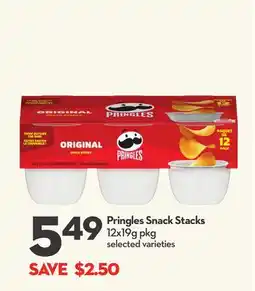 Longo's Pringles Snack Stacks offer