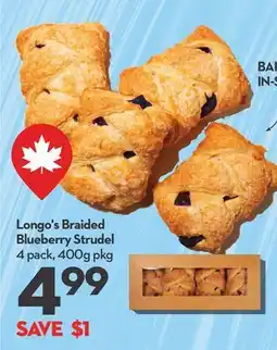 Longo's Longo's Braided Blueberry Strudel offer