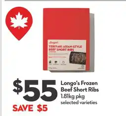 Longo's Longo's Frozen Beef Short Ribs offer