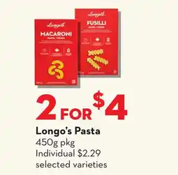Longo's Longo's Pasta offer