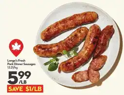 Longo's Longo's Fresh Pork Dinner Sausages offer
