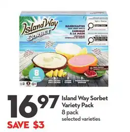 Longo's Island Way Sorbet Variety Pack offer