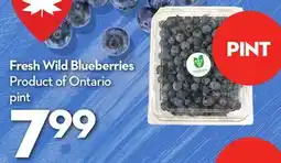Longo's Fresh Wild Blueberries offer