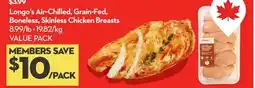 Longo's Longo's Air-Chilled, Grain-Fed, Boneless, Skinless Chicken Breasts offer