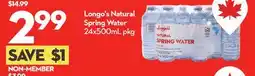 Longo's Longo's Natural Spring Water offer