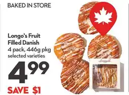 Longo's Longo's Fruit Filled Danish offer