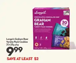 Longo's Longo's Graham Bear Variety Pack Cookies offer