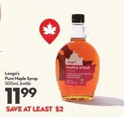 Longo's Longo's Pure Maple Syrup offer