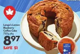 Longo's Longo's Lemon Blueberry Coffee Cake offer