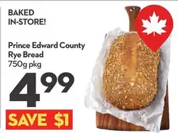Longo's Prince Edward County Rye Bread offer