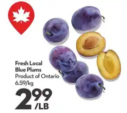 Longo's Fresh Local Blue Plums offer