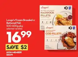Longo's Longo's Frozen Breaded or Battered Fish offer