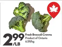 Longo's Fresh Broccoli Crowns offer