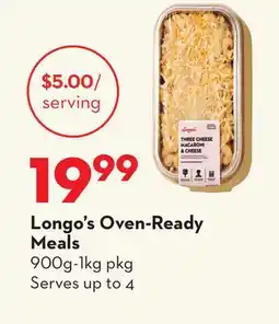 Longo's Longo's Oven-Ready Meals offer