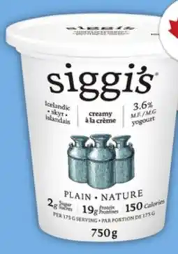 Food Basics IÖGO YOGURT OR SIGGI'S SKYR YOGURT offer