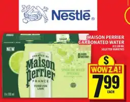 Food Basics MAISON PERRIER CARBONATED WATER offer