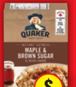Food Basics QUAKER QUICK OATS OR INSTANT OATMEAL offer