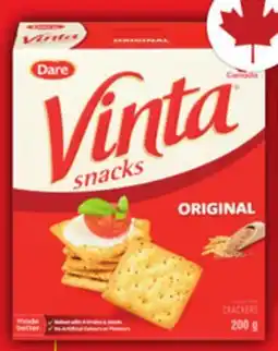 Food Basics DARE VINTA OR BRETON CRACKERS offer