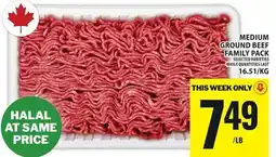 Food Basics MEDIUM GROUND BEEF FAMILY PACK offer