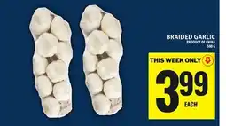 Food Basics BRAIDED GARLIC offer