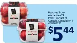Walmart Peaches or nectarines offer