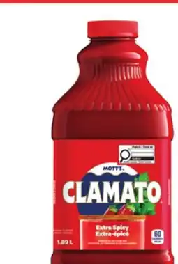 Food Basics MOTT'S CLAMATO COCKTAIL offer
