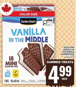 Food Basics SELECTION VANILLA IN THE MIDDLE SANDWICHES offer