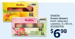 Walmart ChaCha frozen dessert offer