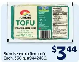 Walmart Sunrise tofu offer