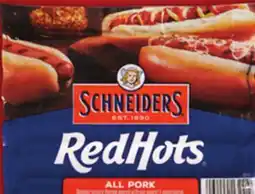 Food Basics SCHNEIDERS RED HOTS OR MAPLE LEAF TOP DOGS WIENERS 375 G SCHNEIDERS MEAT PIES offer