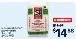 Walmart Delicious Kitchen jasmine rice offer