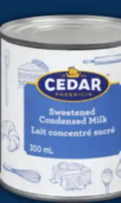Food Basics CEDAR POMEGRANATE JUICE, CONDENSED MILK OR PEACHES offer