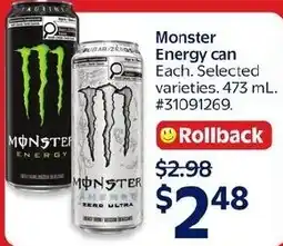Walmart Monster Energy offer