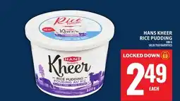 Food Basics HANS KHEER RICE PUDDING offer