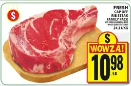 Food Basics FRESH CAP OFF RIB STEAK FAMILY PACK offer