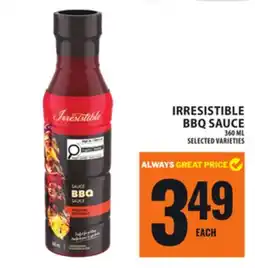 Food Basics IRRESISTIBLE BBQ SAUCE offer