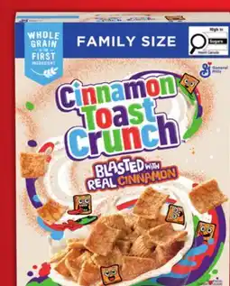 Food Basics GENERAL MILLS FAMILY SIZE CEREAL offer