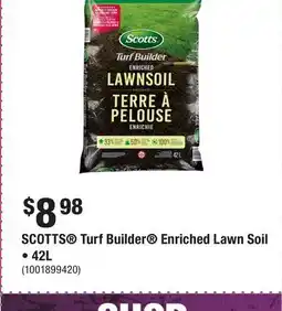 Home Depot SCOTTS Turf Builder Enriched Lawn Soil • offer