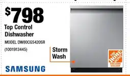 Home Depot Top Control Dishwasher offer