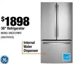 Home Depot 36 Refrigerator offer
