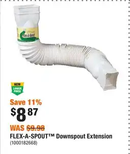 Home Depot FLEX-A-SPOUT Downspout Extension offer