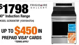 Home Depot 30 Induction Range offer