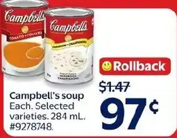 Walmart Campbell's soup offer