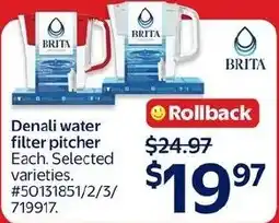Walmart Brita water filter pitcher offer