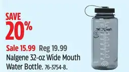 Canadian Tire Nalgene 32-oz Wide Mouth Water Bottle offer