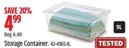 Canadian Tire Type A Storage Container offer