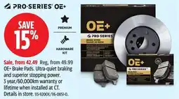 Canadian Tire OE- Brake Pads offer